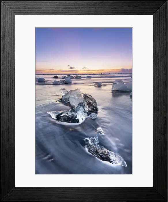 Framed Print : Diamond Beach, Jokulsarlon Glacier Lagoon, Hofn, Iceland, Europe Framed Print : Diamond Beach, Jokulsarlon Glacier Lagoon, Hofn, Iceland, Europe