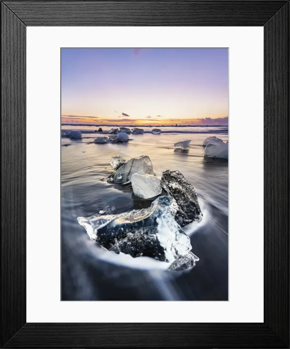 Framed Print : Diamond Beach, Jokulsarlon Glacier Lagoon, Hofn, Iceland, Europe Framed Print : Diamond Beach, Jokulsarlon Glacier Lagoon, Hofn, Iceland, Europe