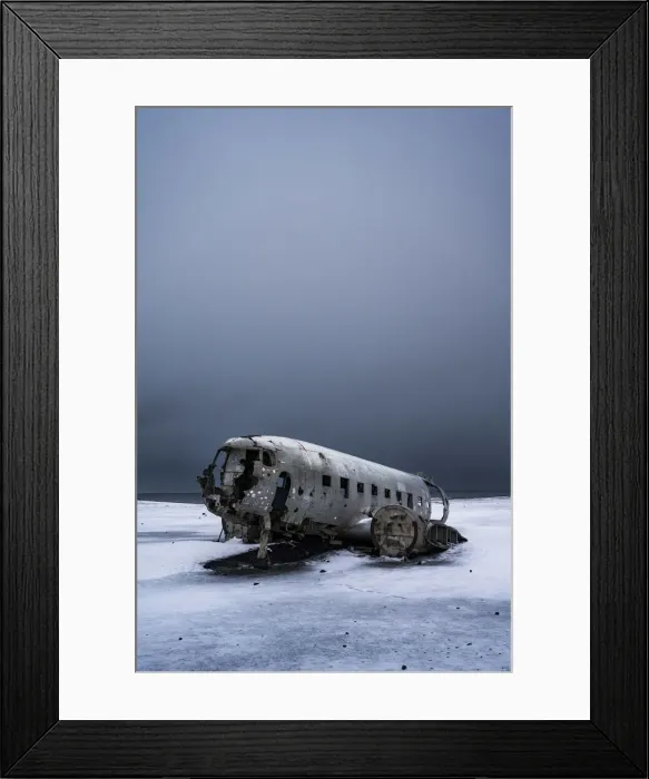 Framed Print : US Navy plane wreckage, Solheimasandur, South Iceland, Iceland, Europe Framed Print : US Navy plane wreckage, Solheimasandur, South Iceland, Iceland, Europe