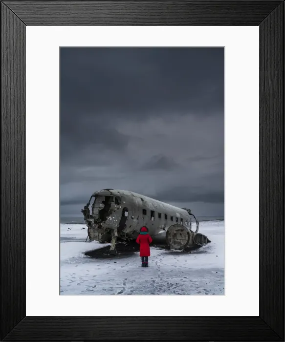 Framed Print : US Navy plane wreckage, Solheimasandur, South Iceland, Iceland, Europe Framed Print : US Navy plane wreckage, Solheimasandur, South Iceland, Iceland, Europe