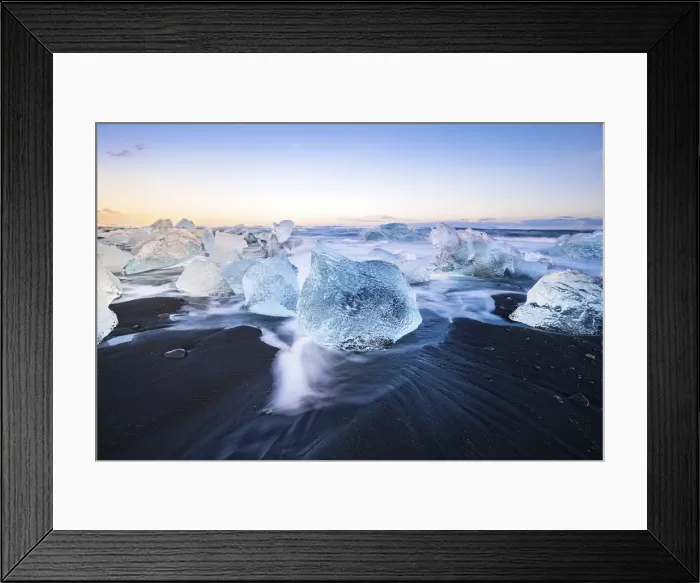 Framed Print : Diamond Beach, Jokulsarlon Glacier Lagoon, Hofn, Iceland, Europe Framed Print : Diamond Beach, Jokulsarlon Glacier Lagoon, Hofn, Iceland, Europe