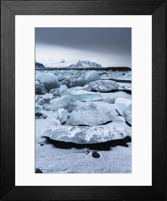 Framed Print : Diamond Beach, Jokulsarlon Glacier Lagoon, Hofn, Iceland, Europe Framed Print : Diamond Beach, Jokulsarlon Glacier Lagoon, Hofn, Iceland, Europe