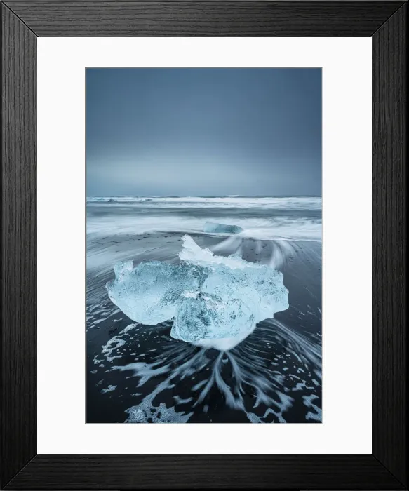 Framed Print : Diamond Beach, Jokulsarlon Glacier Lagoon, Hofn, Iceland, Europe Framed Print : Diamond Beach, Jokulsarlon Glacier Lagoon, Hofn, Iceland, Europe
