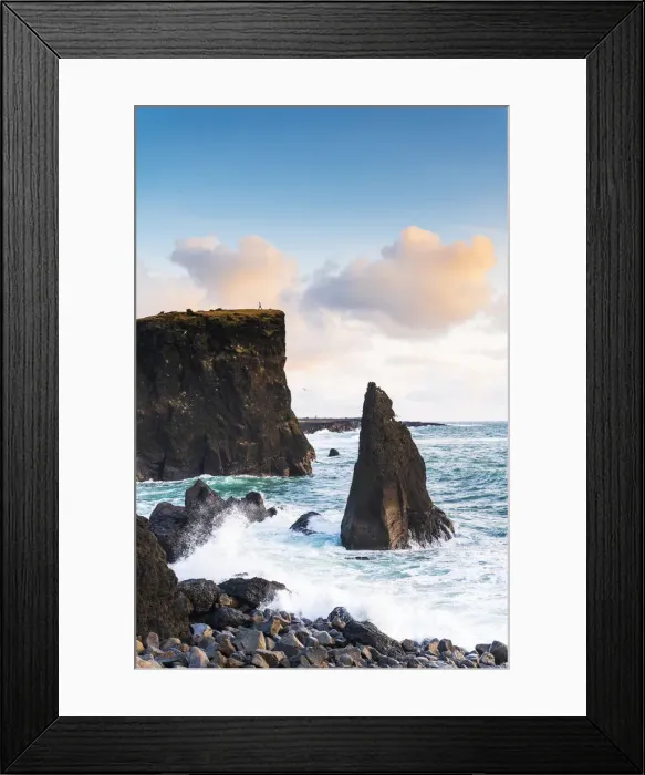 Framed Print : Sea stacks at Reykjanes peninsula, Iceland, Europe Framed Print : Sea stacks at Reykjanes peninsula, Iceland, Europe