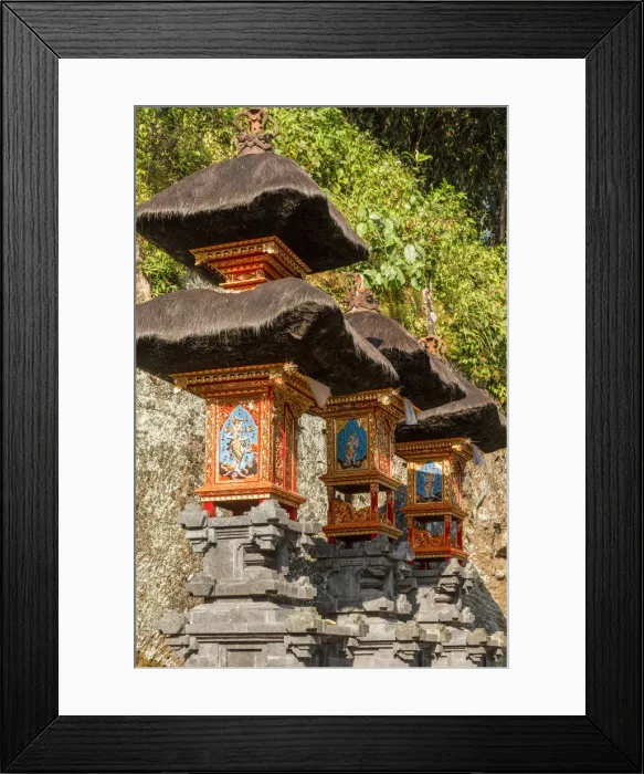 Framed Print : Indonesia, Bali, Goa Gajah, Elephant Cave; temple Shrine Framed Print : Indonesia, Bali, Goa Gajah, Elephant Cave; temple Shrine