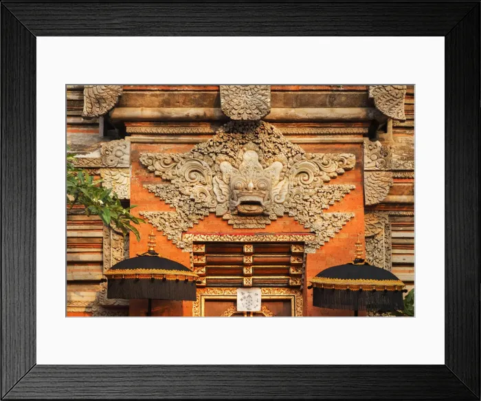 Framed Print : Indonesia, Bali, Ubud; Tempel: Puri Saren Agung, is a historical building
