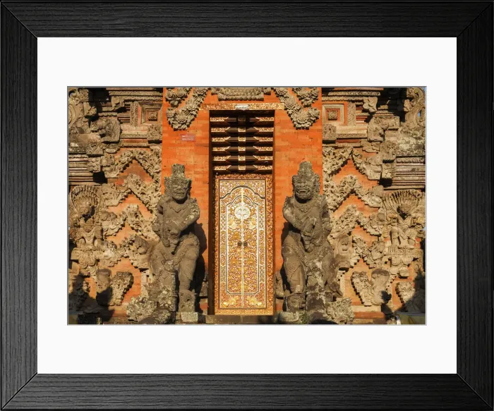 Framed Print : Indonesia, Bali, Peliatan, Tempel: Pura Desa Gede Framed Print : Indonesia, Bali, Peliatan, Tempel: Pura Desa Gede