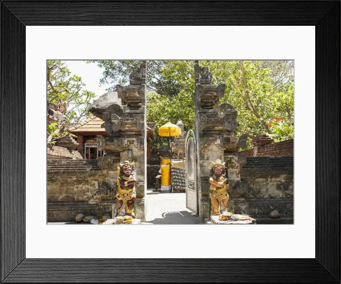 Framed Print : Indonesia, Bali, Saniur, Pura Dalem Penataran Taman Framed Print : Indonesia, Bali, Saniur, Pura Dalem Penataran Taman