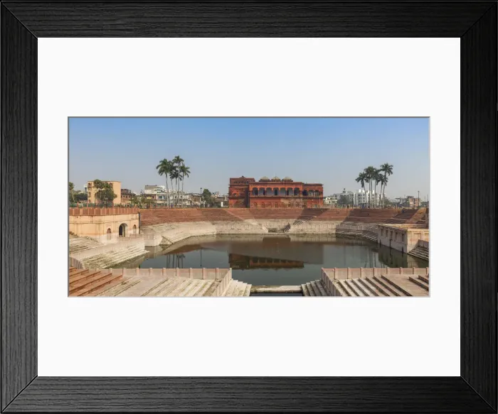 Framed Print : India, Uttar Pradesh, Lucknow, Hussainabad Pond and Picture Gallery Framed Print : India, Uttar Pradesh, Lucknow, Hussainabad Pond and Picture Gallery