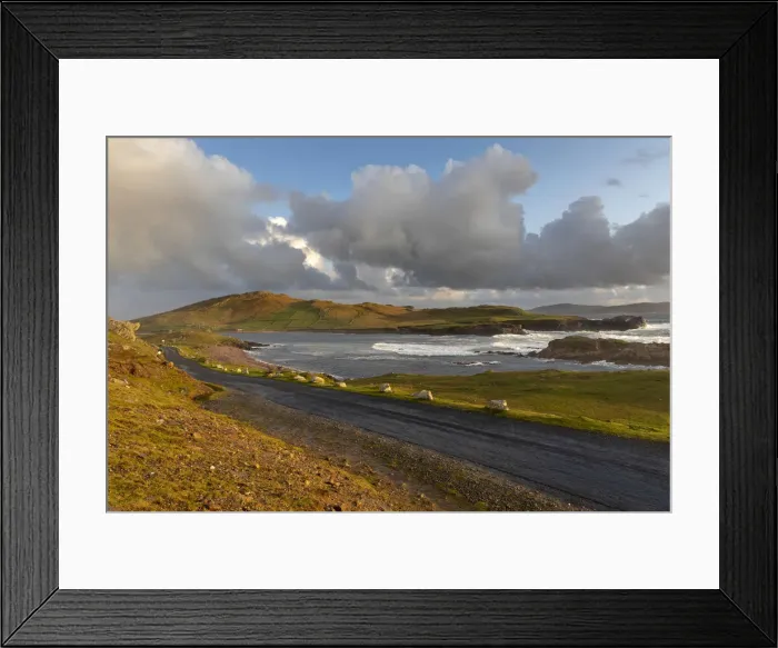 Framed Print : Coastal road in Western Achill Island, Achill Island, County Mayo, Connacht province Framed Print : Coastal road in Western Achill Island, Achill Island, County Mayo, Connacht province