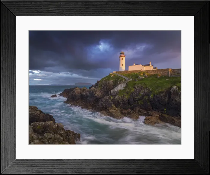 Framed Print : Ireland, Co. Donegal, Fanad, Fanad lighthouse at sunet Framed Print : Ireland, Co. Donegal, Fanad, Fanad lighthouse at sunet