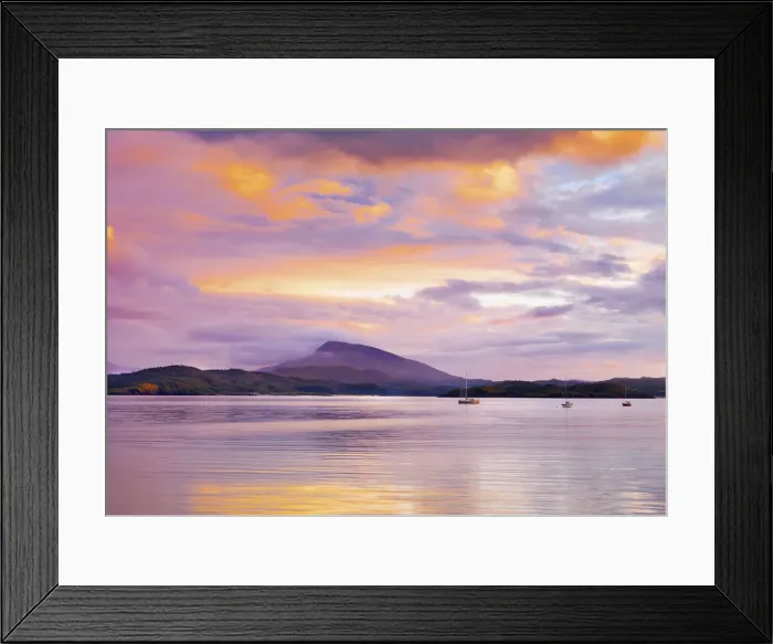 Framed Print : Ireland, Co. Donegal, Rosapenna, Downings, Muckish mountain at dusk Framed Print : Ireland, Co. Donegal, Rosapenna, Downings, Muckish mountain at dusk