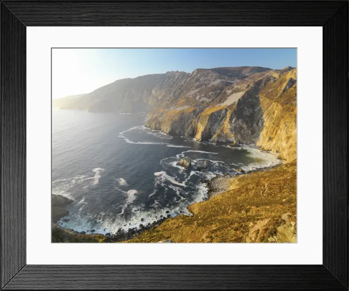 Framed Print : Ireland, Co. Donegal, Slieve League (Sliabh Liag), highest sea cliffs on the island of Framed Print : Ireland, Co. Donegal, Slieve League (Sliabh Liag), highest sea cliffs on the island of