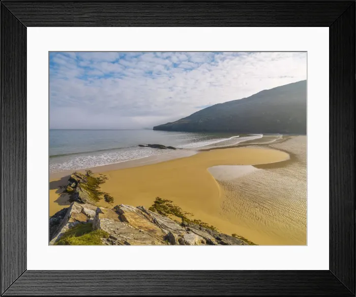 Framed Print : Ireland, Co. Donegal, Fanad, Ballymastocker bay overview at sunset Framed Print : Ireland, Co. Donegal, Fanad, Ballymastocker bay overview at sunset
