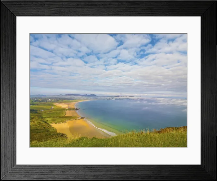 Framed Print : Ireland, Co. Donegal, Fanad, Ballymastocker bay overview at sunset Framed Print : Ireland, Co. Donegal, Fanad, Ballymastocker bay overview at sunset