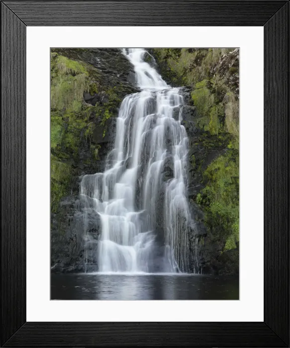 Framed Print : Ireland, Co. Donegal, Ardara, assaranca waterfall Framed Print : Ireland, Co. Donegal, Ardara, assaranca waterfall
