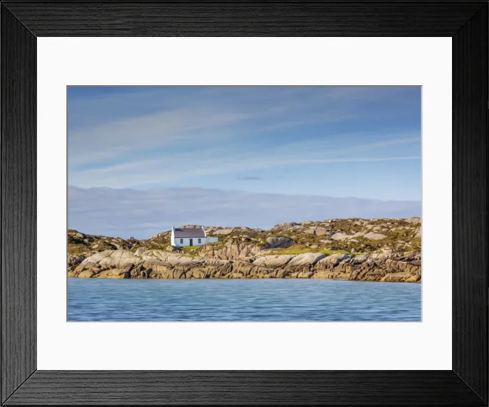 Framed Print : Ireland, Co. Donegal, Arranmore island, House on rocky outcrop Framed Print : Ireland, Co. Donegal, Arranmore island, House on rocky outcrop