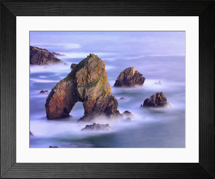 Framed Print : Ireland, Co. Donegal, Maghery, Crohy head, Sea arch and sea stacks Framed Print : Ireland, Co. Donegal, Maghery, Crohy head, Sea arch and sea stacks