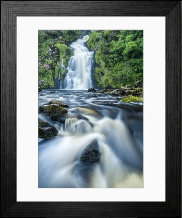 Framed Print : Assaranca Waterfall, Co. Donegal, Ireland