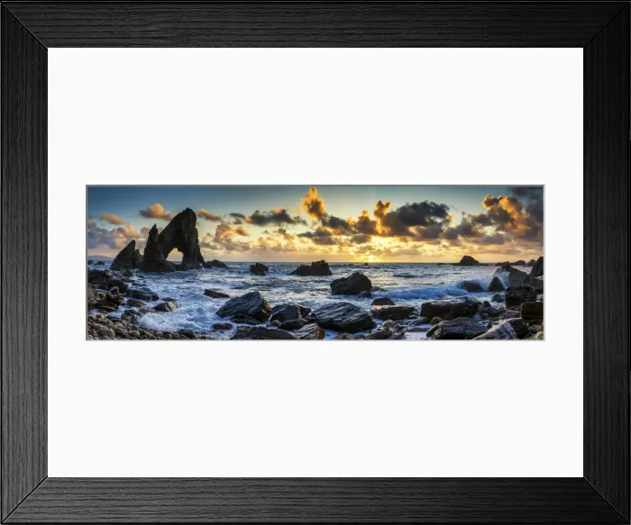 Framed Print : Sea Arch at Sunset, Crohy Head, County Donegal, Ireland Framed Print : Sea Arch at Sunset, Crohy Head, County Donegal, Ireland