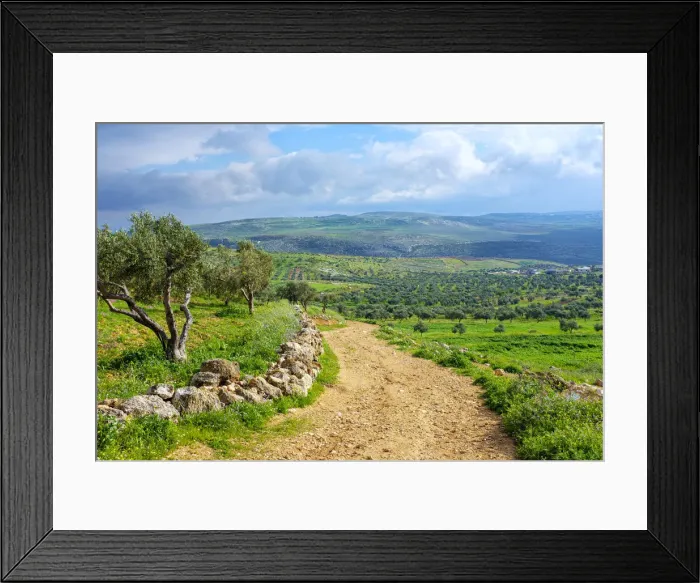 Framed Print : Masar Ibrahim trail from the village of Duma, Nablus Governorate, West Bank, Palestine Framed Print : Masar Ibrahim trail from the village of Duma, Nablus Governorate, West Bank, Palestine