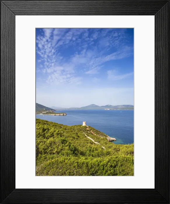 Framed Print : Italy, Sardinia, Alghero, Porto Conte National Park, Capo Caccia Framed Print : Italy, Sardinia, Alghero, Porto Conte National Park, Capo Caccia