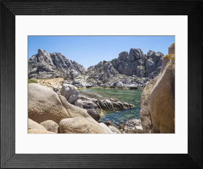 Framed Print : Italy, Sardinia, Santa Teresa Gallura, Capo Testa, Cala Grande also know as Moon Valley Framed Print : Italy, Sardinia, Santa Teresa Gallura, Capo Testa, Cala Grande also know as Moon Valley