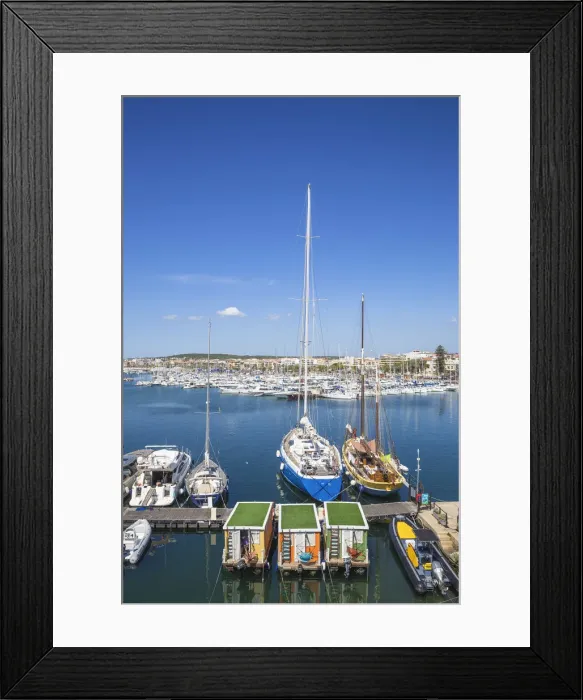 Framed Print : Italy, Sardinia, Alghero, View of harbour Framed Print : Italy, Sardinia, Alghero, View of harbour