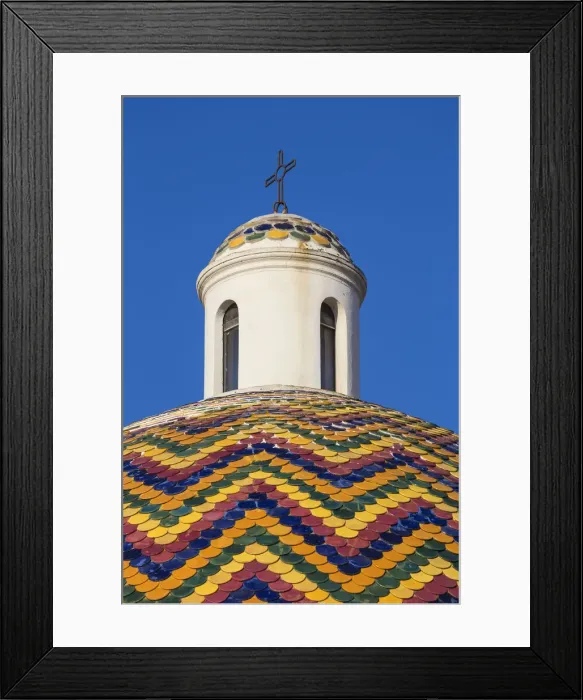Framed Print : Italy, Sardinia, Olbia, Dome of the Church of Saint Paul the Apostle Framed Print : Italy, Sardinia, Olbia, Dome of the Church of Saint Paul the Apostle