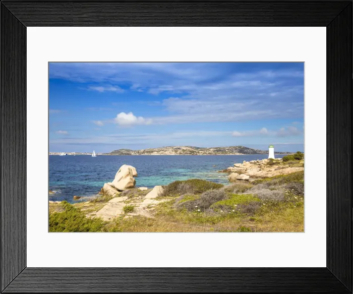 Framed Print : Italy, Sardinia, Sassari Province, Palau, Porto Faro Lighthouse with La Maddalena island Framed Print : Italy, Sardinia, Sassari Province, Palau, Porto Faro Lighthouse with La Maddalena island