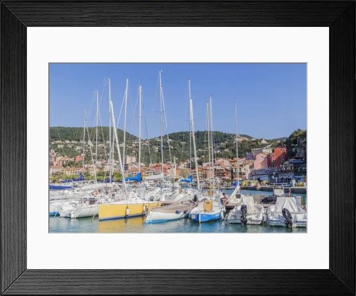 Framed Print : Marina harbour, Lerici, La Spezia district, Liguria, Italy Framed Print : Marina harbour, Lerici, La Spezia district, Liguria, Italy