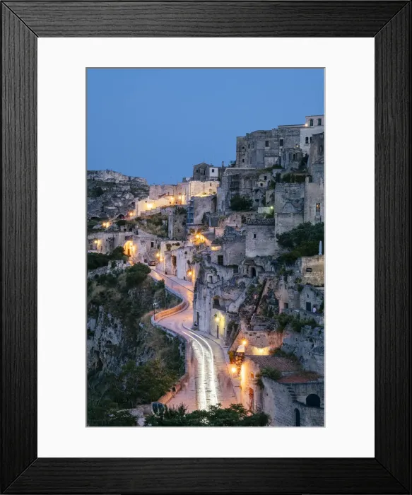 Framed Print : Matera, European Capital of Culture 2019. Old town listed as World Heritage by UNESCO Framed Print : Matera, European Capital of Culture 2019. Old town listed as World Heritage by UNESCO
