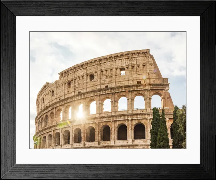 Framed Print : Europe, Italy, Rome. The Colosseum with morning sun Framed Print : Europe, Italy, Rome. The Colosseum with morning sun
