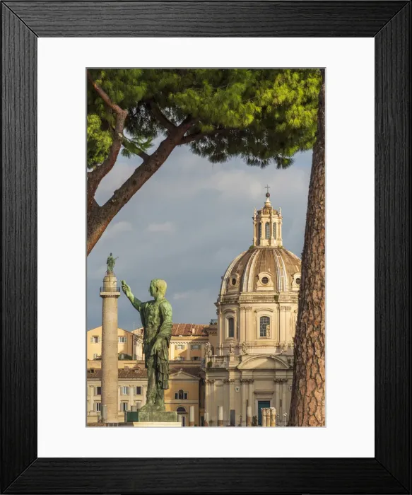 Framed Print : Europe, Italy, Rome. The Trajans forum and column