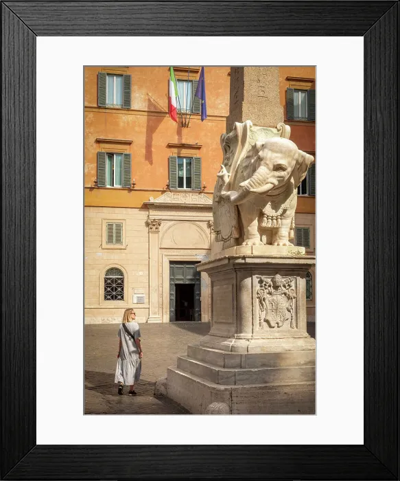 Framed Print : Europe, Italy, Rome. The Elephant and Obelisk on the Piazza della Minerva Framed Print : Europe, Italy, Rome. The Elephant and Obelisk on the Piazza della Minerva