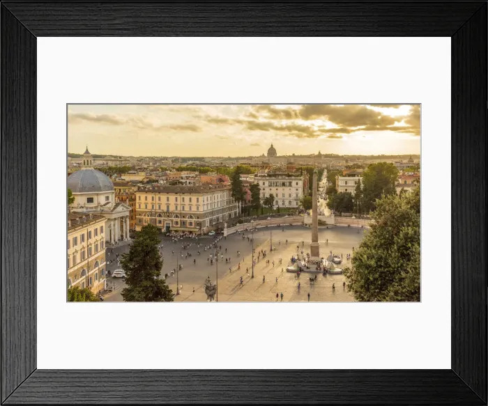 Framed Print : Europe, Italy, Rome. View toward the Piazza del Popolo and Saint Peter Framed Print : Europe, Italy, Rome. View toward the Piazza del Popolo and Saint Peter