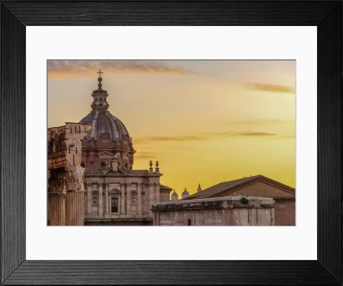 Framed Print : Europe, Italy, Rome. The Forum Romanum and the Church of Luca and Martina at dawn Framed Print : Europe, Italy, Rome. The Forum Romanum and the Church of Luca and Martina at dawn