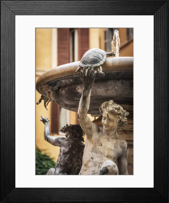 Framed Print : Europe, Italy, Rome. The turtle fountain Framed Print : Europe, Italy, Rome. The turtle fountain