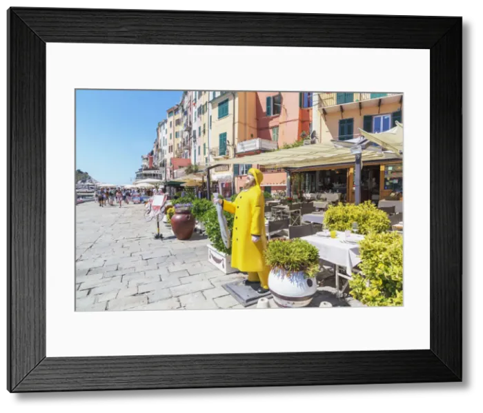 Framed Print : View of Portovenere village, Portovenere, La Spezia district, Liguria, Italy