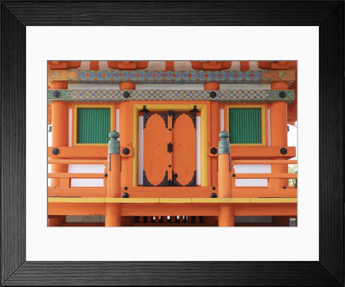 Framed Print : First level of Kiyomizu-dera temple, Kyoto, Kyoto prefecture, Kansai region, Japan Framed Print : First level of Kiyomizu-dera temple, Kyoto, Kyoto prefecture, Kansai region, Japan