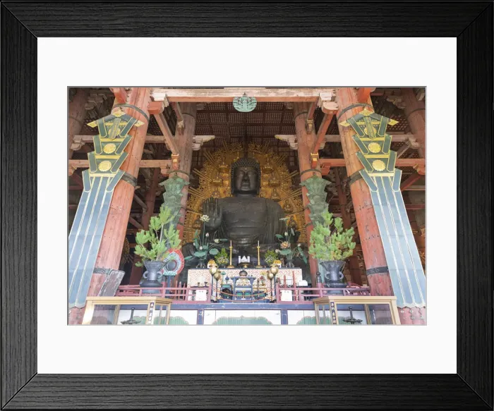 Framed Print : Bronze statue of Buddha, Todai-ji Buddhist Temple, Nara, Japan Framed Print : Bronze statue of Buddha, Todai-ji Buddhist Temple, Nara, Japan