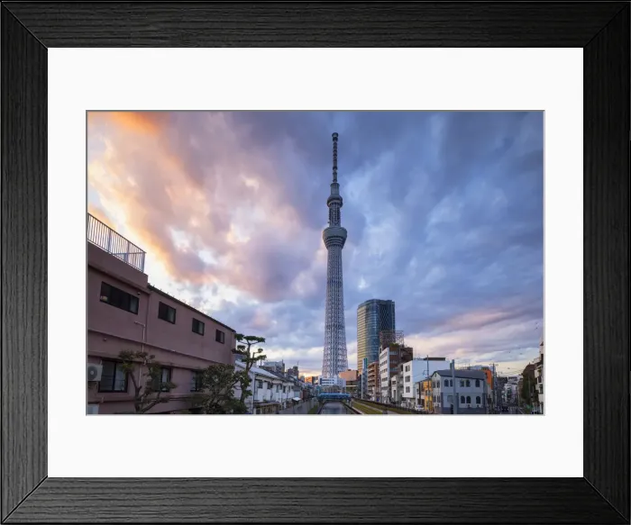 Framed Print : Tokyo Skytree at sunset, Tokyo, Japan Framed Print : Tokyo Skytree at sunset, Tokyo, Japan