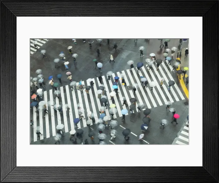 Framed Print : People walking across Shibuya Crossing, Shibuya, Tokyo, Japan Framed Print : People walking across Shibuya Crossing, Shibuya, Tokyo, Japan