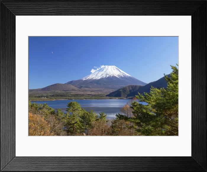 Framed Print : Mount Fuji and Lake Motosu, Yamanashi Prefecture, Japan Framed Print : Mount Fuji and Lake Motosu, Yamanashi Prefecture, Japan