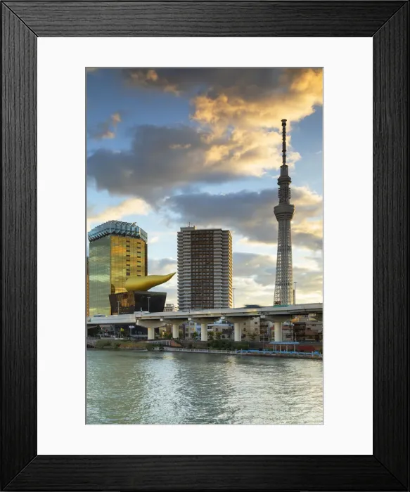 Framed Print : Tokyo Skytree and Sumida River at sunrise, Tokyo, Japan Framed Print : Tokyo Skytree and Sumida River at sunrise, Tokyo, Japan