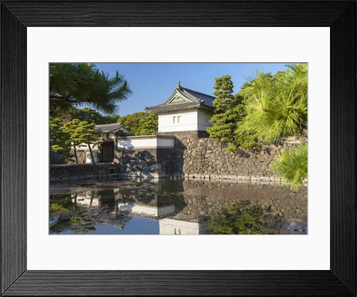 Framed Print : Moat and gate of Imperial Palace, Tokyo, Japan Framed Print : Moat and gate of Imperial Palace, Tokyo, Japan