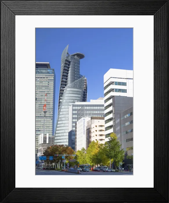 Framed Print : Mode Gakuen Spiral Towers, Nagoya, Japan