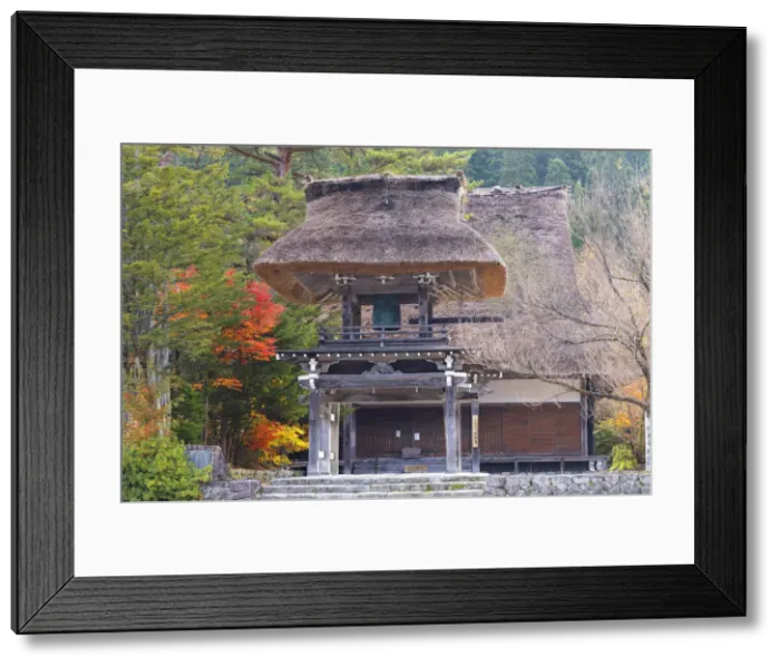 Framed Print : Gate of temple, Ogimachi (UNESCO World Heritage Site), Shirakawa-go, Toyama Prefecture Framed Print : Gate of temple, Ogimachi (UNESCO World Heritage Site), Shirakawa-go, Toyama Prefecture