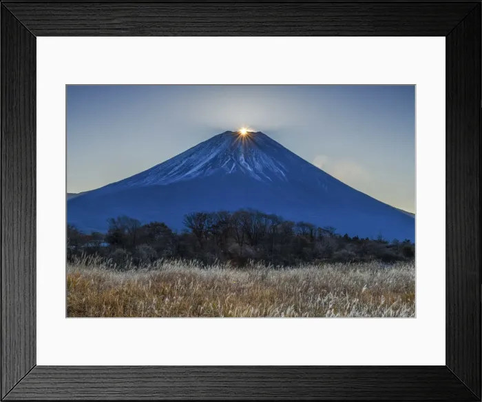 Framed Print : Diamond Mt. Fuji, Fujinomiya, Shizouka, Honshu, Japan