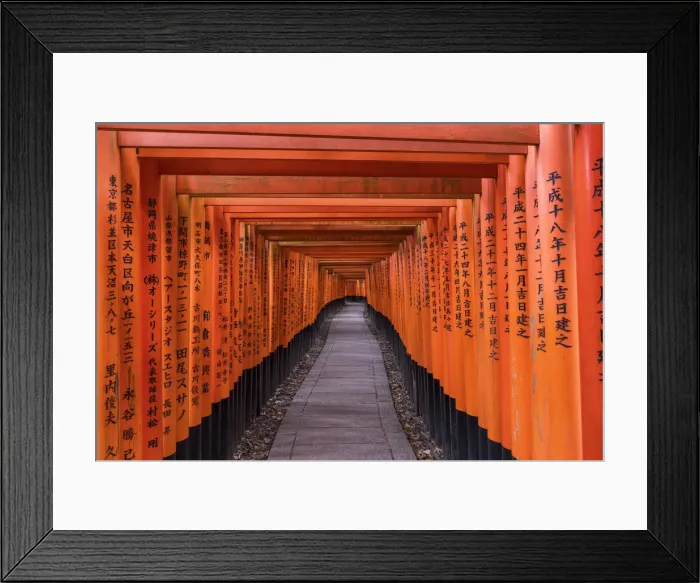 Framed Print : Fushimi Inari shrine, Torii gates, Kyoto, Japan Framed Print : Fushimi Inari shrine, Torii gates, Kyoto, Japan